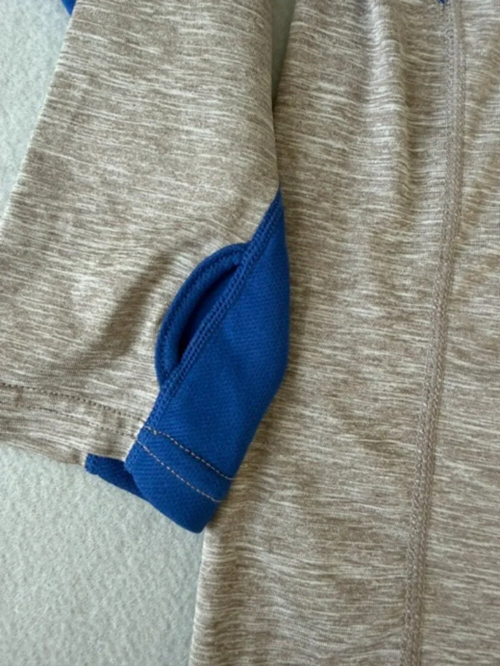 Chicago Cubs '47 Brand Forward 1/2 zip pullover in a grey top Men Large sweater